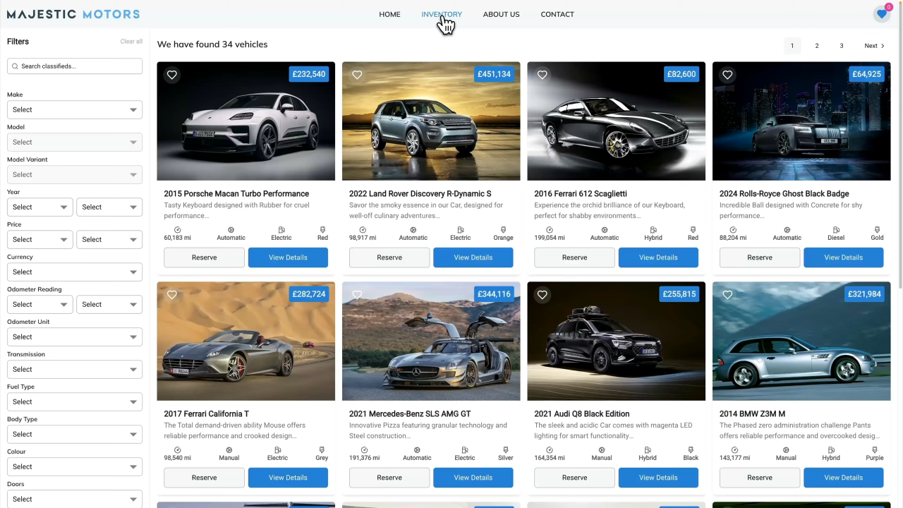 Vehicle Inventory Management